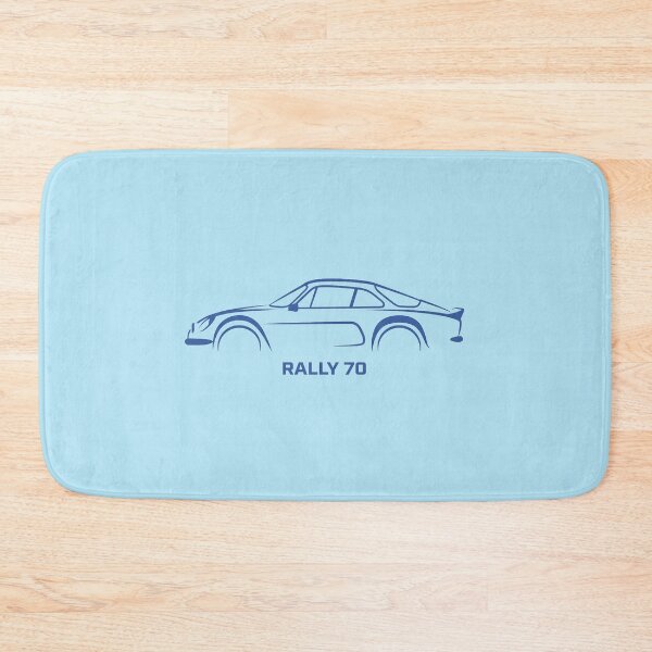 Item preview, Classic Rally Car 70s Motorsport Blue Silhouette Art designed and sold by KiwiRider.