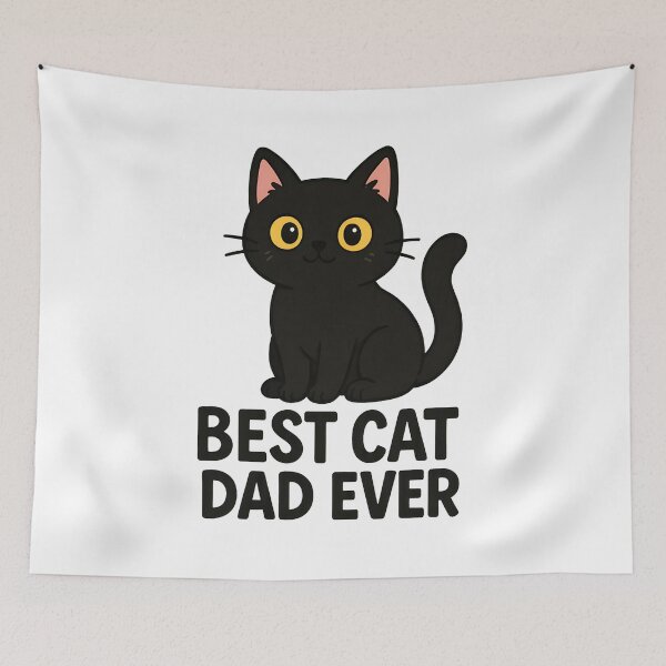 Item preview, Black Cat Dad Gift Cute Animal Lover Apparel designed and sold by Dmo3HarkoArt.