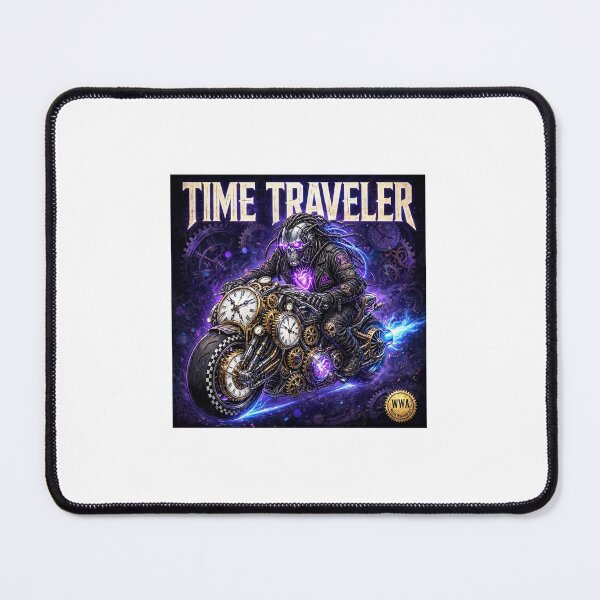 Item preview, Traveler Clockwork Cyborg Biker designed and sold by WeirdWheeledArt.