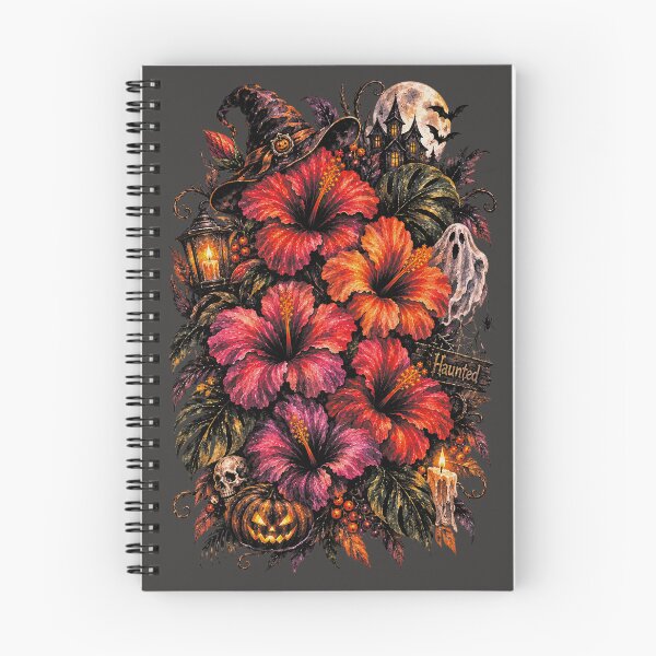 Item preview, Halloween Hibiscus Bouquet | Tropical Gothic Floral Art | Dark Botanical Illustration designed and sold by Nolmo.