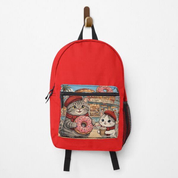 Item preview, Freda and Junior Donut Shop LA - Kawaii California Coffee Cats designed and sold by MAISON SYLVIE.