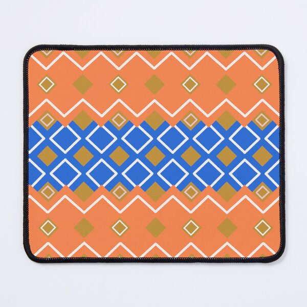 Item preview, Vibrant Orange & Blue Ethnic Zigzag - Geometric Seamless Pattern designed and sold by Sasitee.