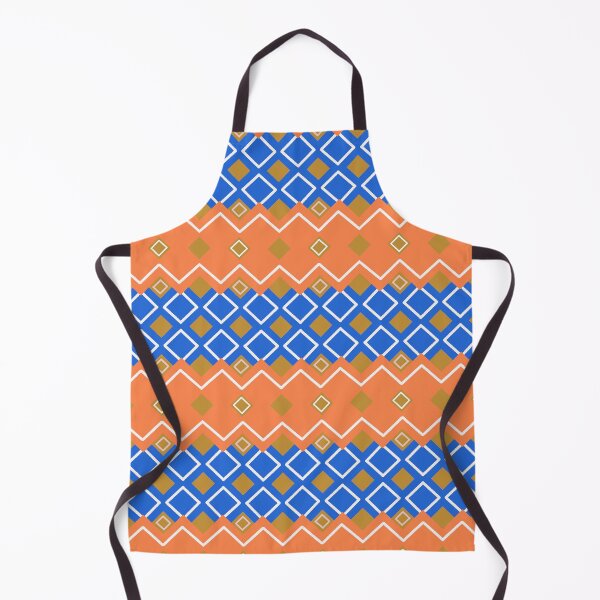 Item preview, Vibrant Orange & Blue Ethnic Zigzag - Geometric Seamless Pattern designed and sold by Sasitee.