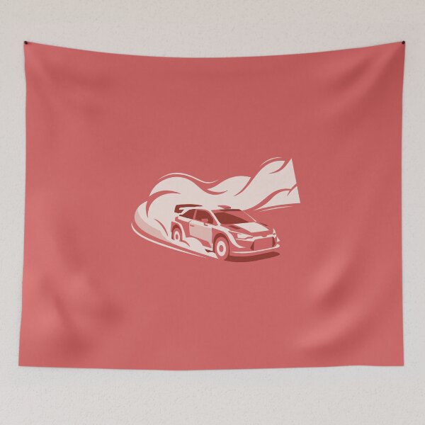 Item preview, Rally Car Drift Dust Cloud Motorsport Terracotta Art designed and sold by KiwiRider.