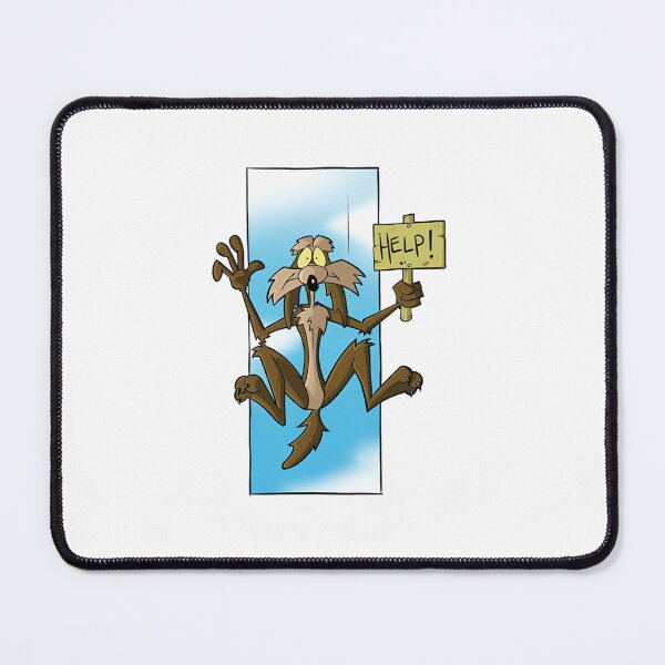 Item preview, Wile E. Coyote Help Sign Falling Funny Cartoon designed and sold by sauruscreated.