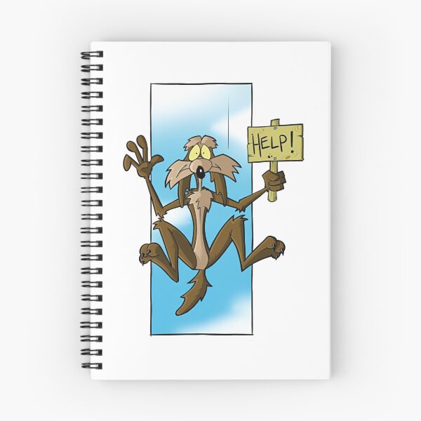 Item preview, Wile E. Coyote Help Sign Falling Funny Cartoon designed and sold by sauruscreated.
