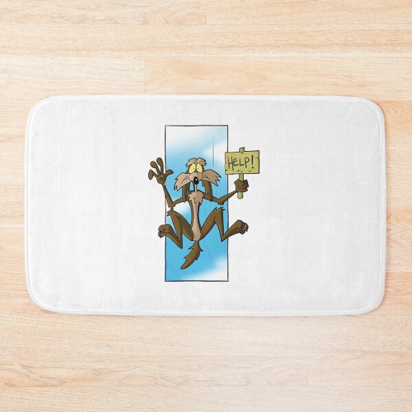 Item preview, Wile E. Coyote Help Sign Falling Funny Cartoon designed and sold by sauruscreated.
