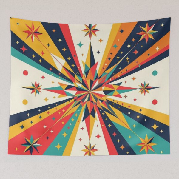 Item preview, Retro Mid Century Christmas Starburst Holiday Sunburst designed and sold by Uniquely Yours.
