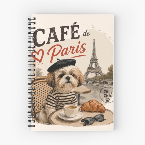 Item preview, Shih Tzu Café de Paris – Très Chic French Café designed and sold by PawsAndPallette .
