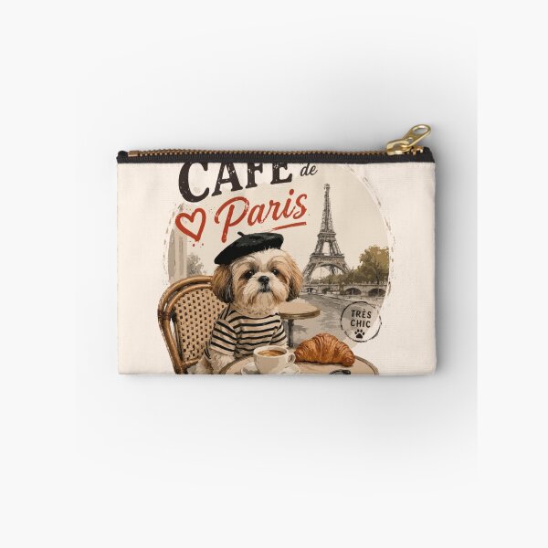 Item preview, Shih Tzu Café de Paris – Très Chic French Café designed and sold by PawsAndPallette .