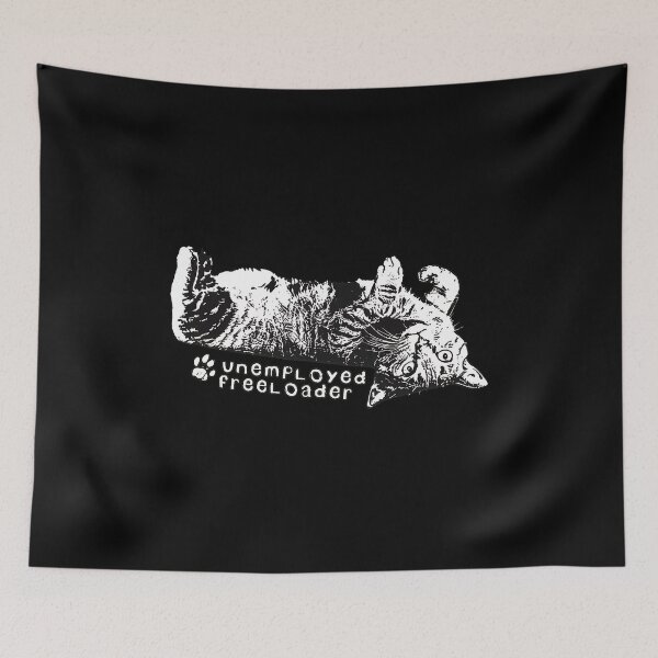Item preview, Unemployed Freeloader Cat Graphic designed and sold by Dmo3HarkoArt.