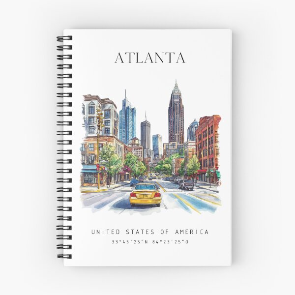 Item preview, Atlanta Skyline Watercolor Poster – USA Travel Art designed and sold by LanaMeyers.