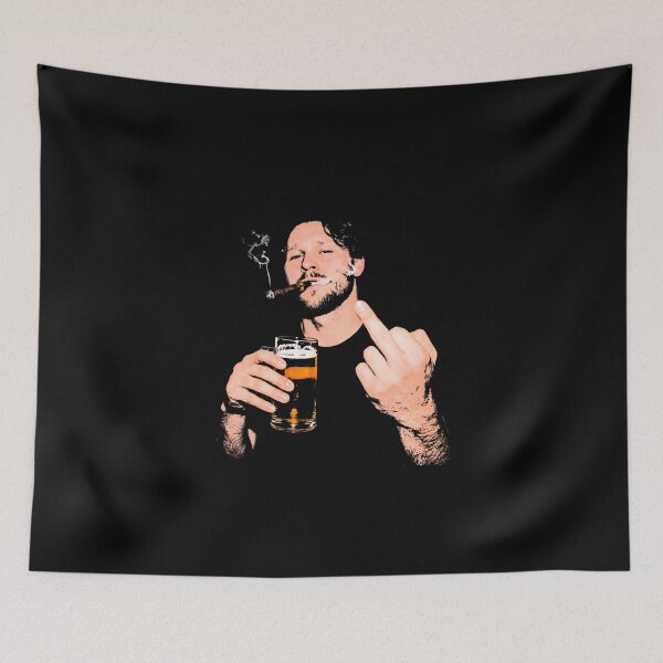 Item preview, Josh Allen Middle Finger & Drinking Beer designed and sold by GinaGrave.
