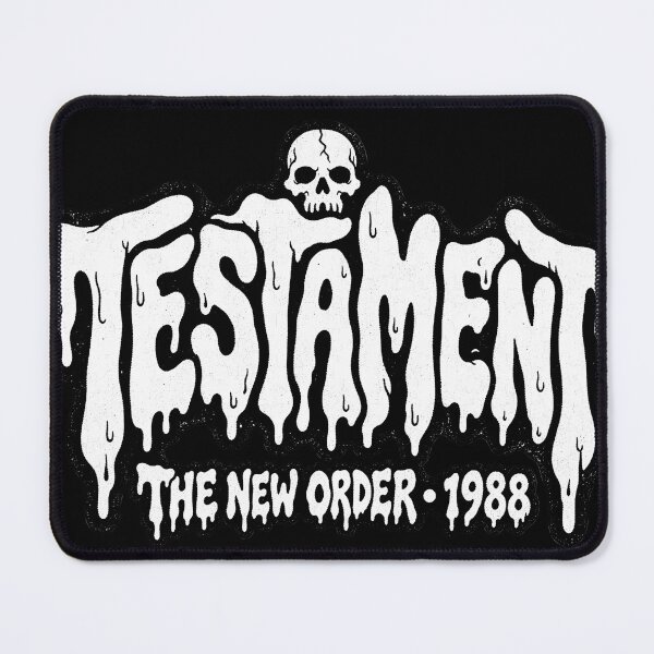 Item preview, Testament The New Order 1988 Thrash Metal Drip Style Graphic designed and sold by JMS-Artvintage.