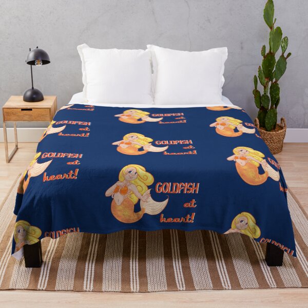 Item preview, Goldfish at Heart! (on Navy) designed and sold by PawsitiveMum3.