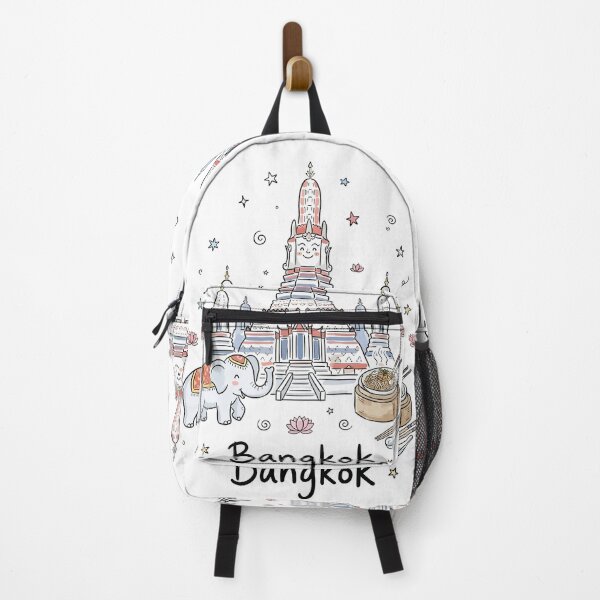Item preview, Cute Wat Arun Bangkok Doodle Art designed and sold by RamyGallery.