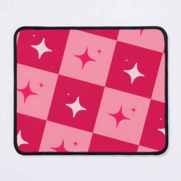 Item preview, Pink Sparkle Checkerboard - Retro Y2K Grid & Stars Pattern Illustration designed and sold by Billy Morfo™.