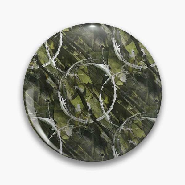 Item preview, White Circle Grunge Pattern on Green designed and sold by Artistestella.