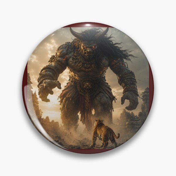 Item preview, Demon and Tiger designed and sold by AwesomeDigiShop.