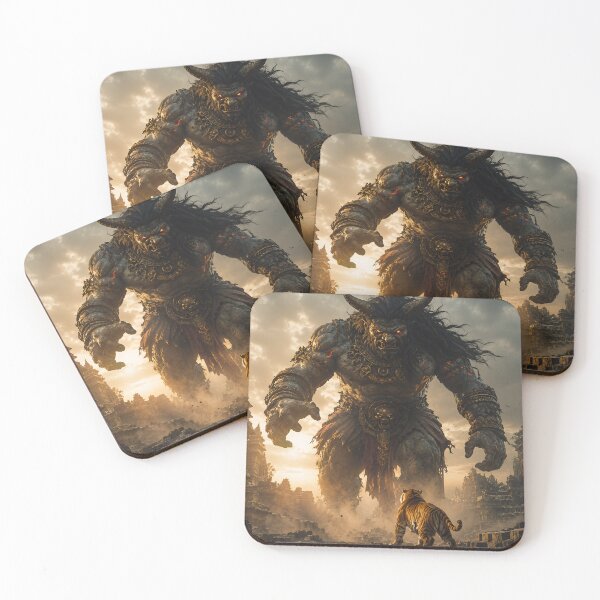 Item preview, Demon and Tiger designed and sold by AwesomeDigiShop.