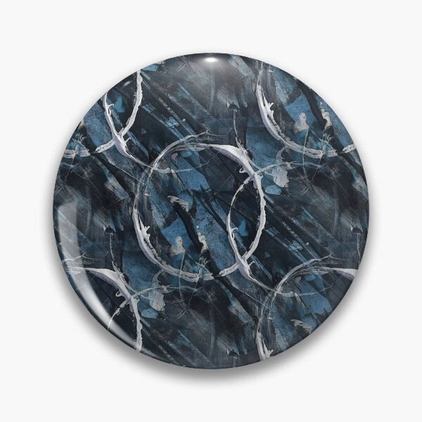 Item preview, White Circle Grunge Pattern on Blue designed and sold by Artistestella.