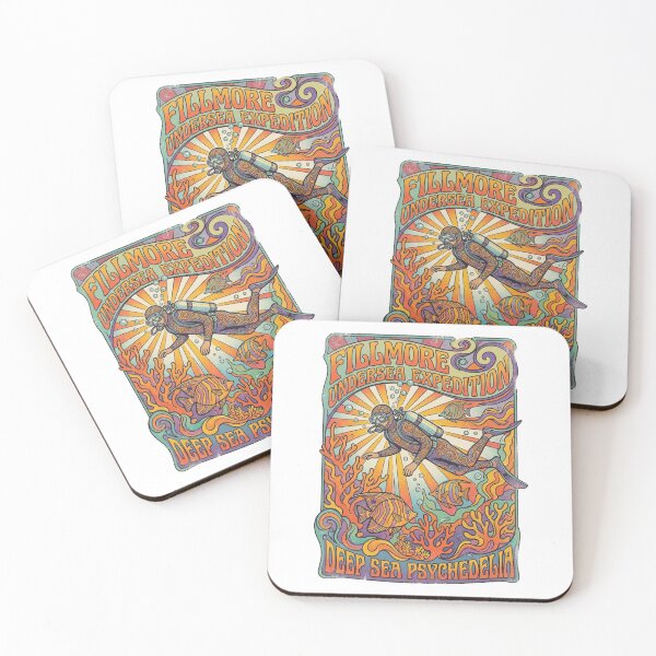 Item preview, Deep Sea Psychedelia Vintage Scuba Art  designed and sold by Skyrocketz.