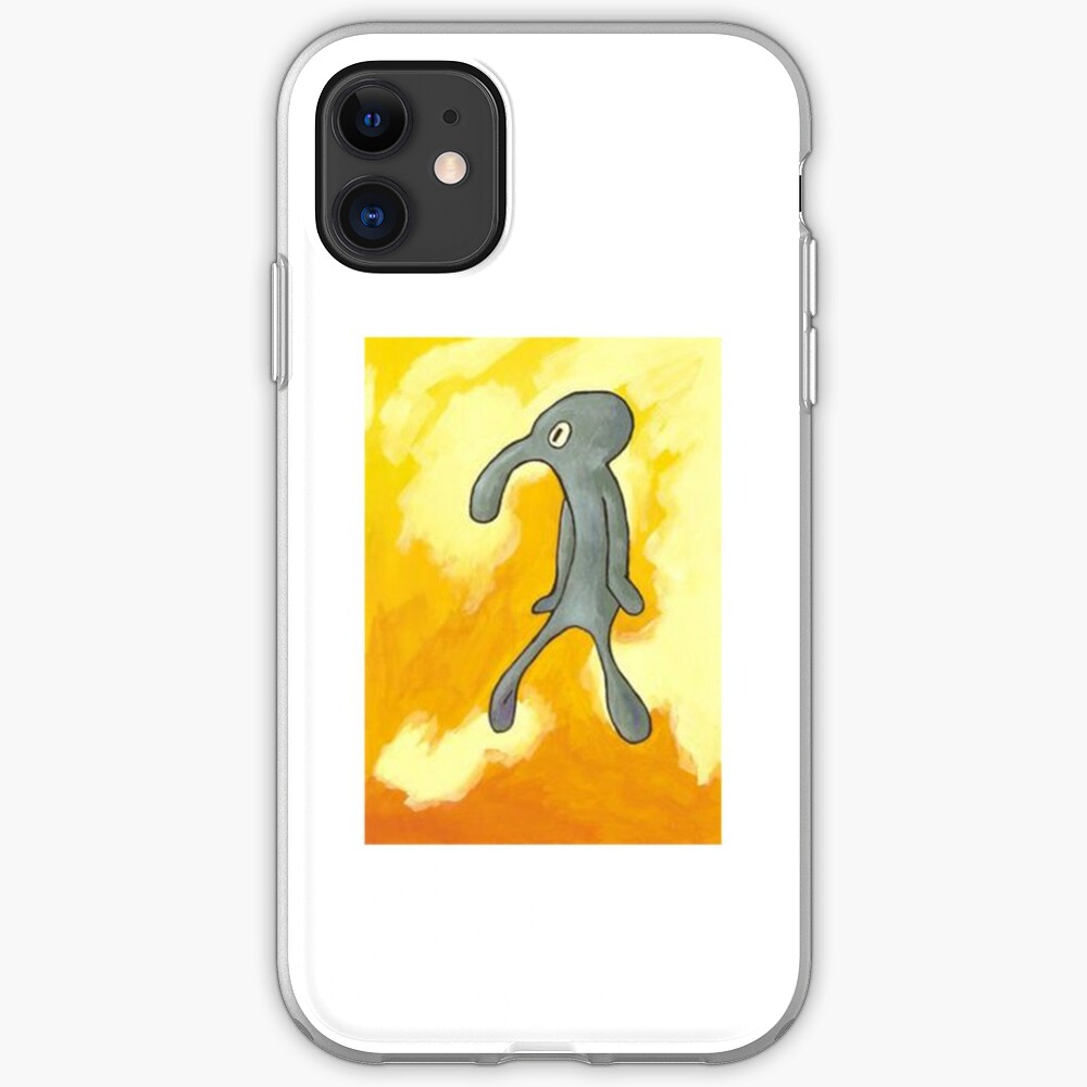 Spongebob Squarepants Squidward Painting Bold And Brash Iphone
