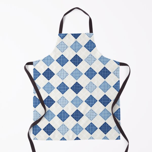 Item preview, Blue Diamond Lattice Seamless Pattern designed and sold by Thanat Pattern Studio.
