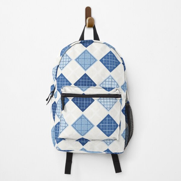 Item preview, Blue Diamond Lattice Seamless Pattern designed and sold by Thanat Pattern Studio.