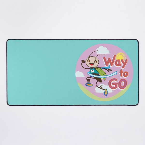Item preview, Cute Grasshopper with Way to Go letters designed and sold by Konopikyu.