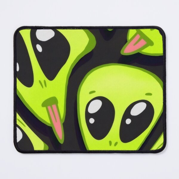 Item preview, Crazy Green Alien Tongue Out - Neon Sci-Fi Pattern Illustration designed and sold by Billy Morfo™.