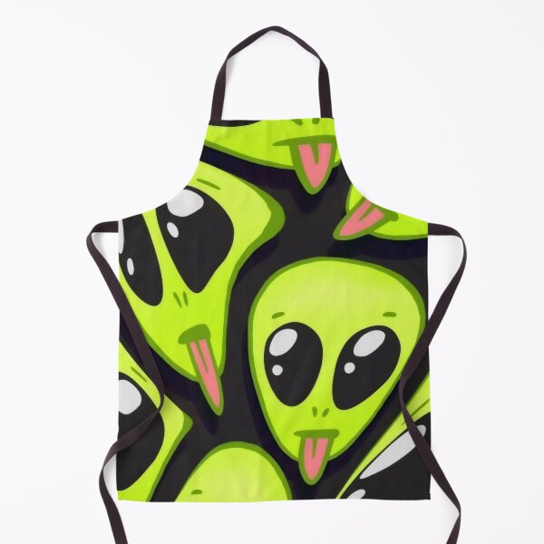 Item preview, Crazy Green Alien Tongue Out - Neon Sci-Fi Pattern Illustration designed and sold by Billy Morfo™.