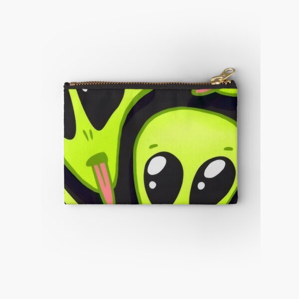 Item preview, Crazy Green Alien Tongue Out - Neon Sci-Fi Pattern Illustration designed and sold by Billy Morfo™.