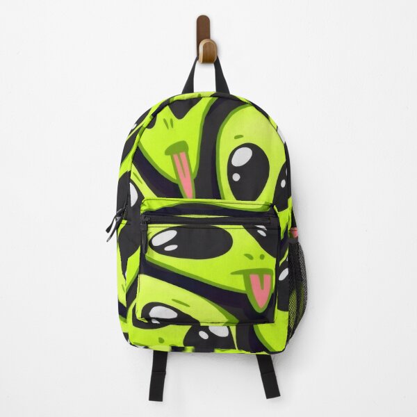 Item preview, Crazy Green Alien Tongue Out - Neon Sci-Fi Pattern Illustration designed and sold by Billy Morfo™.