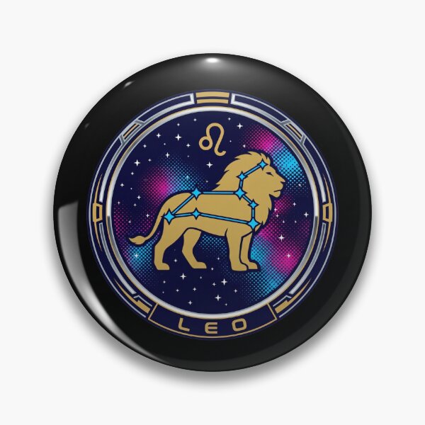 Item preview, Leo Constellation Gold Lion Galaxy Nebula Emblem designed and sold by Osmose-Studio ⭐⭐⭐⭐⭐.
