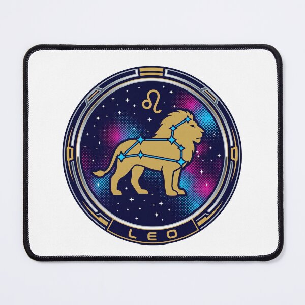 Item preview, Leo Constellation Gold Lion Galaxy Nebula Emblem designed and sold by Osmose-Studio ⭐⭐⭐⭐⭐.