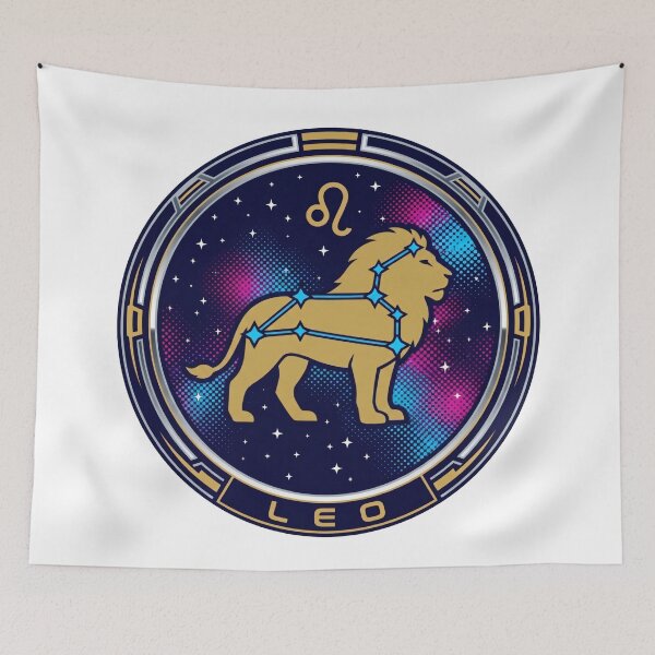 Item preview, Leo Constellation Gold Lion Galaxy Nebula Emblem designed and sold by Osmose-Studio ⭐⭐⭐⭐⭐.
