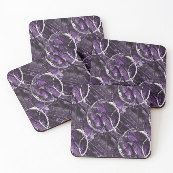 Item preview, White Circle Grunge Pattern on Mauve designed and sold by Artistestella.