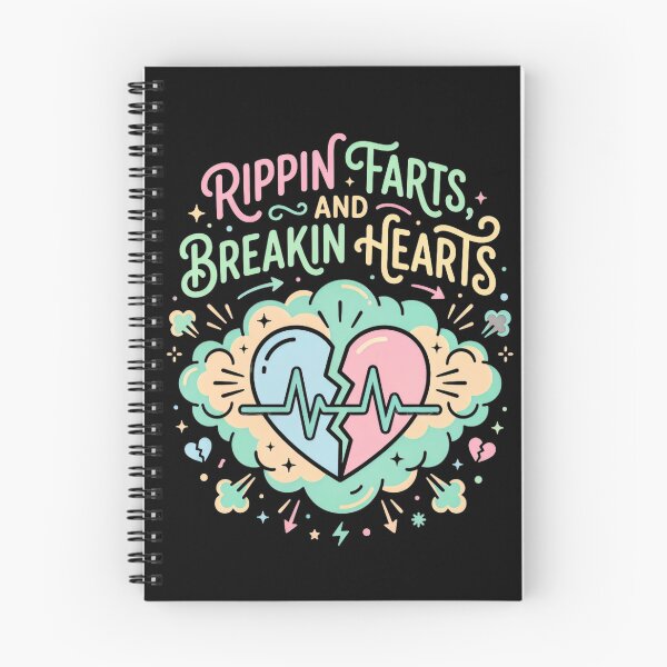 Item preview, Rippin Farts, and Breakin Hearts. designed and sold by Birdie and Flynn.