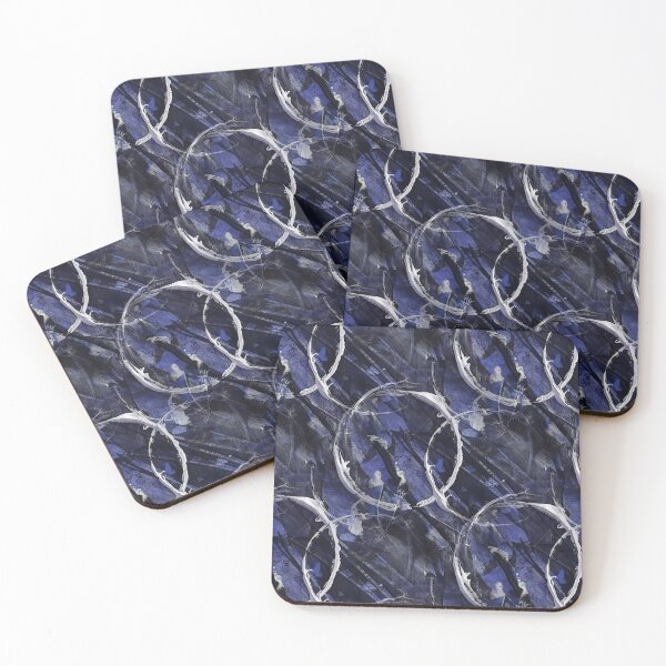 Item preview, White Circle Grunge Pattern on Purple designed and sold by Artistestella.