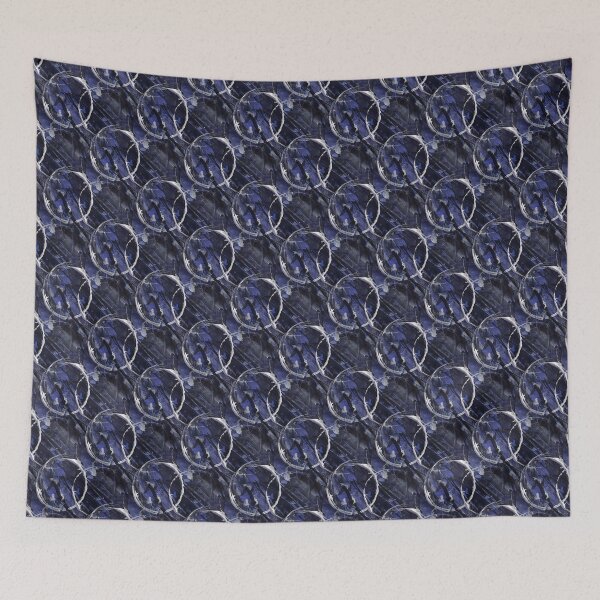 Item preview, White Circle Grunge Pattern on Purple designed and sold by Artistestella.