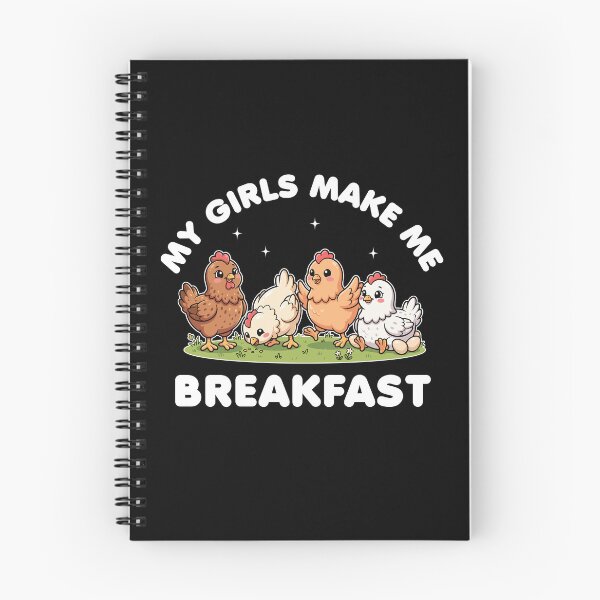 Item preview, My Girls Make Me Breakfast - Cute Kawaii Chickens designed and sold by MO DESIGNS.