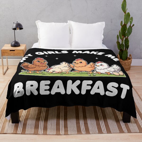 Item preview, My Girls Make Me Breakfast - Cute Kawaii Chickens designed and sold by MO DESIGNS.