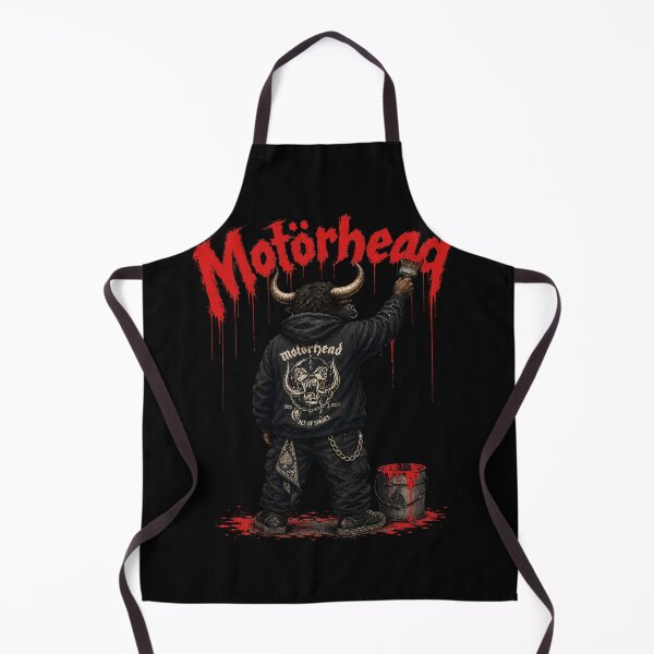 Item preview, Motörhead Heavy Metal Bull Red Paint Street Art designed and sold by ZHISUART.