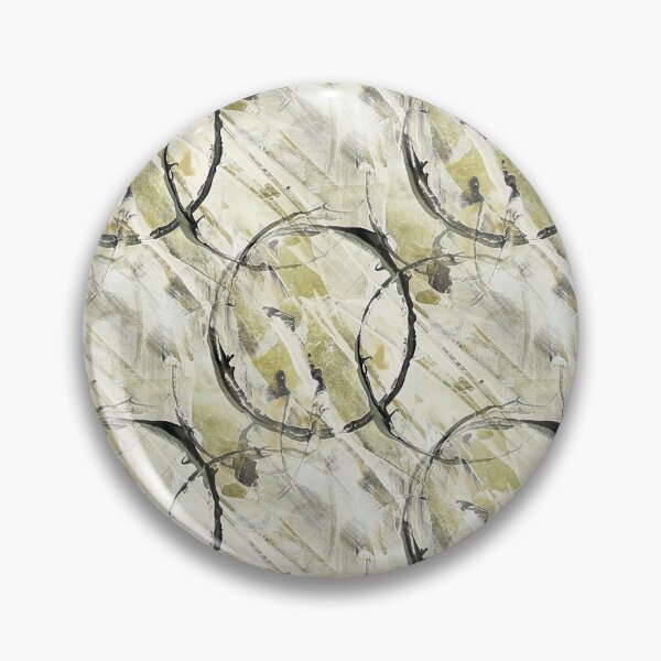 Item preview, Black Circle Grunge Pattern on Green designed and sold by Artistestella.