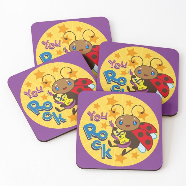 Item preview, Cute Ladybug with You Rock letters designed and sold by Konopikyu.