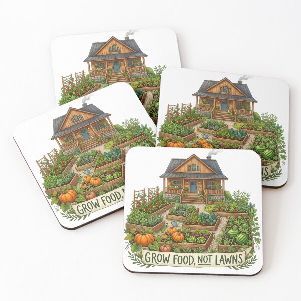 Item preview, Grow Food Not Lawns designed and sold by The She Shed.