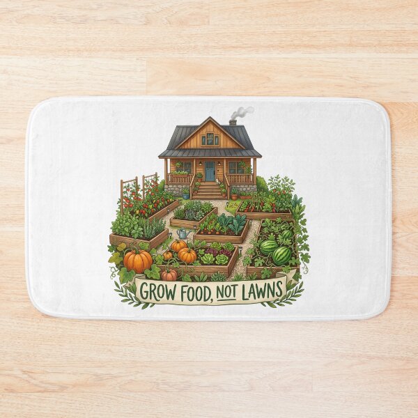 Item preview, Grow Food Not Lawns designed and sold by The She Shed.