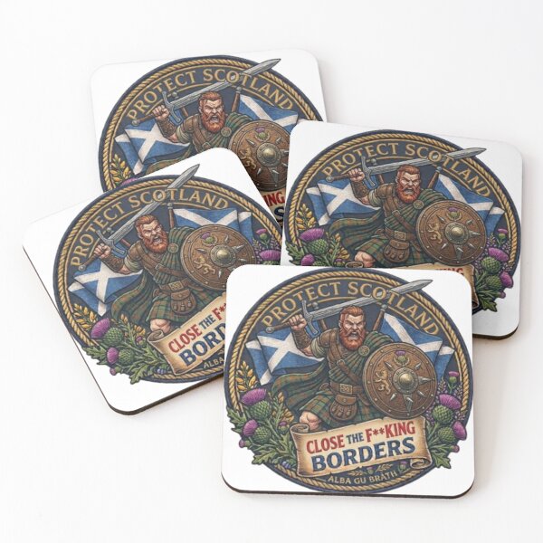 Item preview, Protect Scotland Close the F**KING BORDERS designed and sold by Kirrindy Designs.