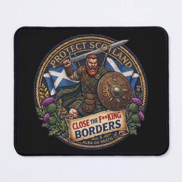 Item preview, Protect Scotland Close the F**KING BORDERS designed and sold by Kirrindy Designs.